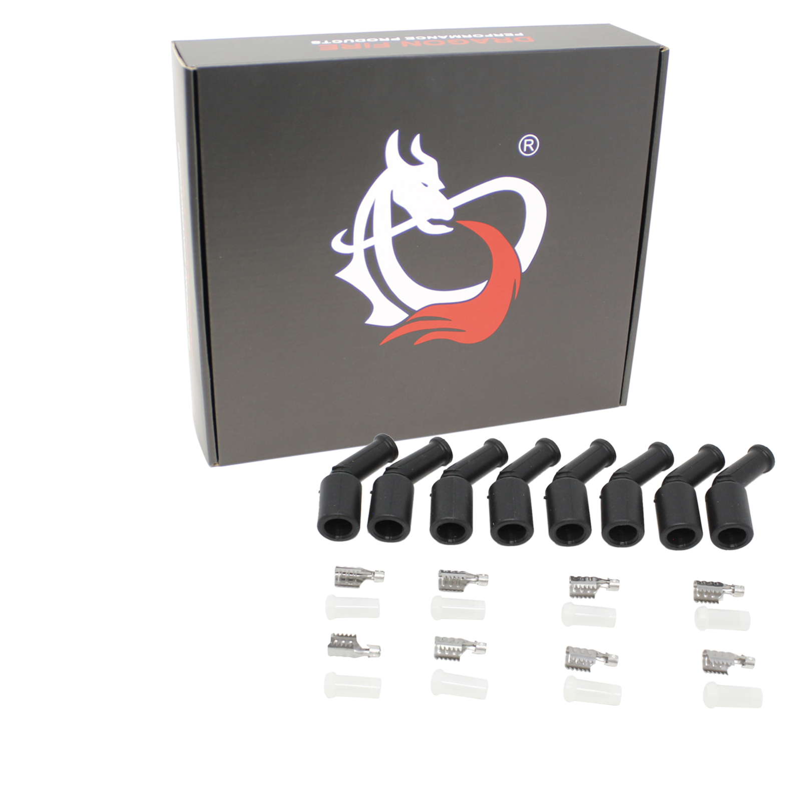 Boot Conversion Kit New LS Coil Conversion or Relocation Boot Terminal Kit For 7-8.5mm Plug ...